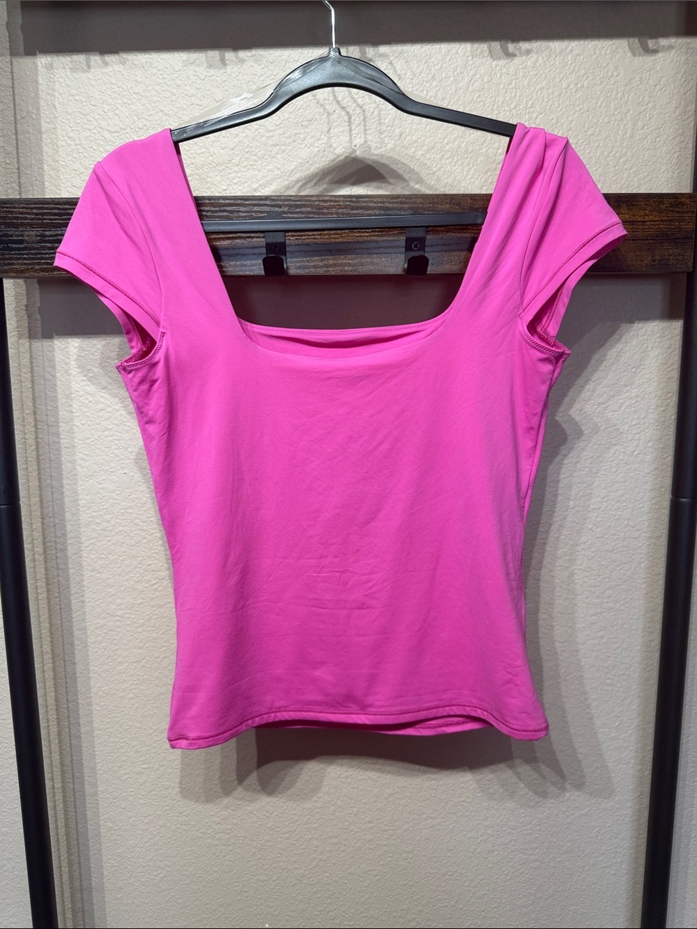 PINK BASE STRETCH™ CAP-SLEEVE TEE by
Victoria’s Secret Size Large - Picture 2 of 5